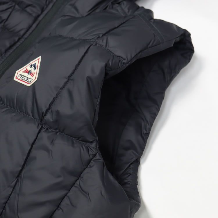 ピレネックス PYRENEX ダウン ダウンベスト バッシア BASSIA VEST レディース 秋冬 ライトダウン インナーダウン パッカブル 軽量 薄手 防寒 撥水 大きいサイズ ブランド 黒 ブラック HWY033P GULLKHAN_COM