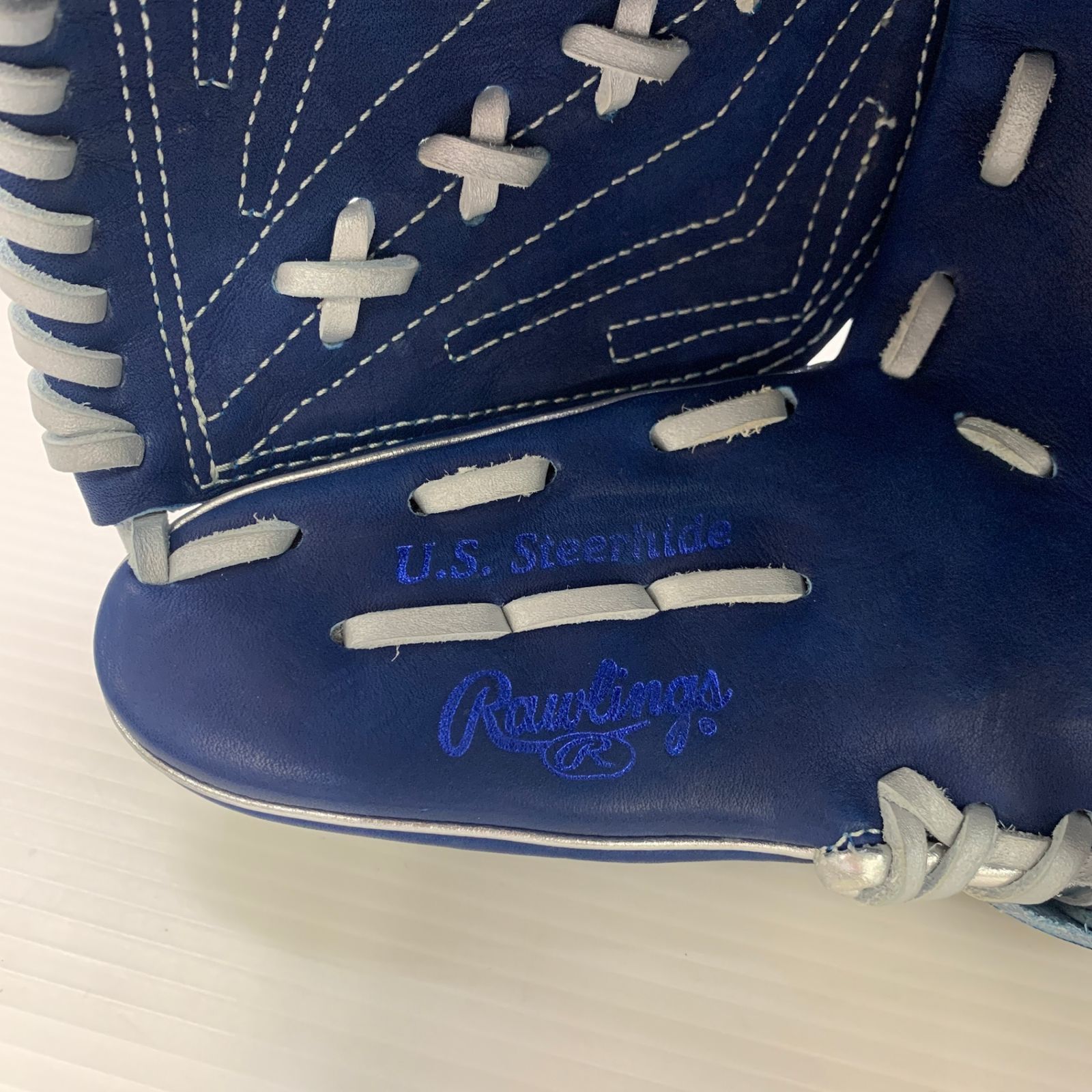 Rawlings 軟式グローブ 投手用 右投げ 大人用 青 ローリングス
