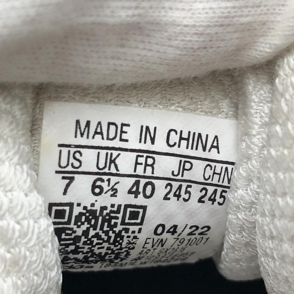 【美品】アディダス ゴルフシューズ グレー×イエロー コードカオス22 GX2616 スパイクレス メンズ 24.5 ゴルフウェア adidas