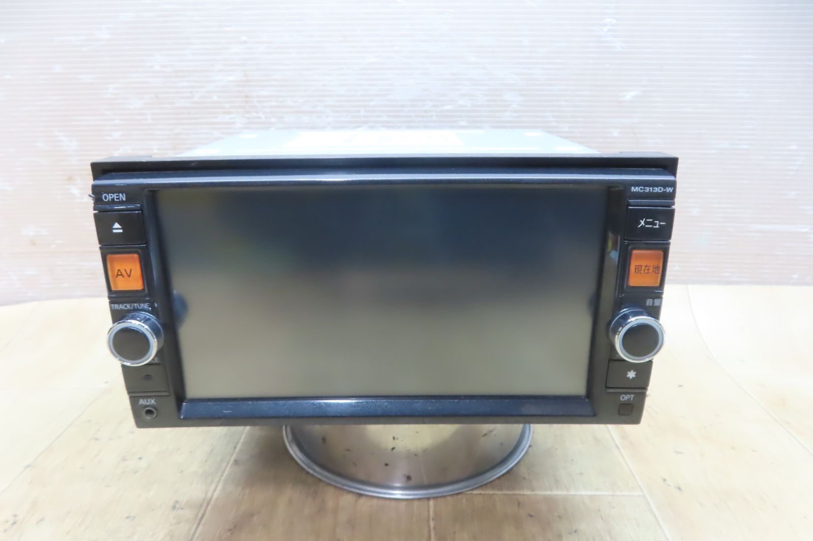 タッチパネル正常 付 F4548 日産純正 MC313D-W SDナビ 地図2016年 地デジTVフルセグ Bluetooth内蔵 CD DVD再生OK 本体のみ BRIGHTFACE_UK