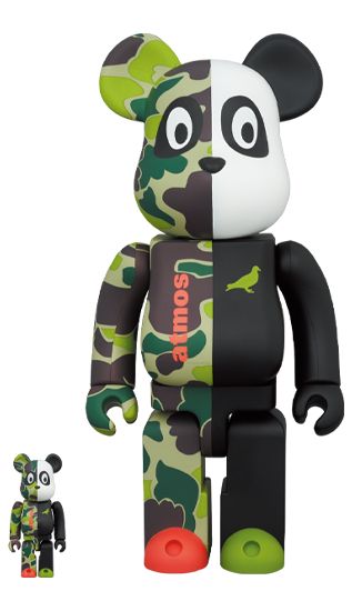 BE RBRICK ベアブリック atmos STAPLE 3 100％ 400％