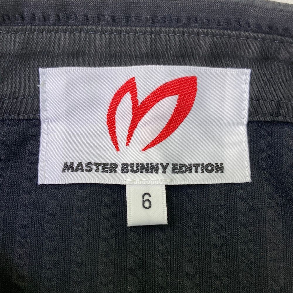 サイズ 6 MASTER BUNNY EDITION マスターバニーエディション 半袖ポロシャツ シアサッカー ブラック系 240101550897 ゴルフウェア メンズ ストスト LLC-HASEGAWATOSO_COM