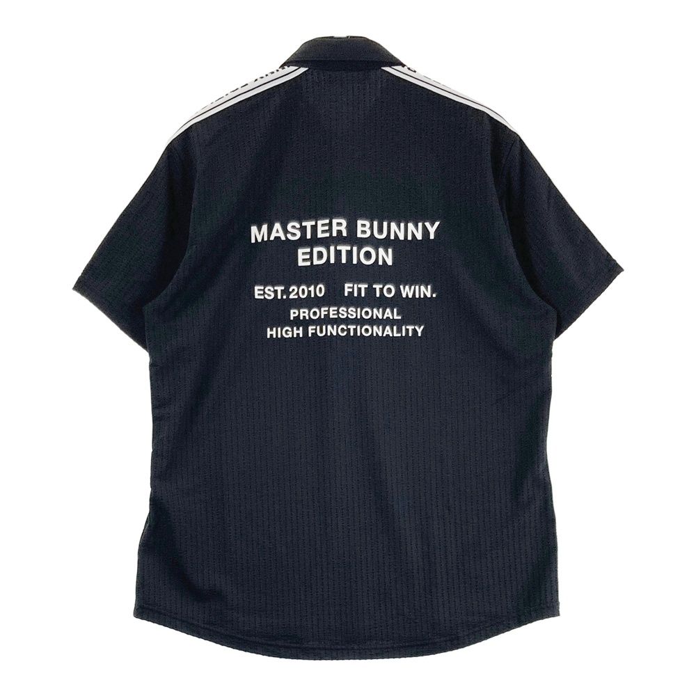 サイズ 6 MASTER BUNNY EDITION マスターバニーエディション 半袖ポロシャツ シアサッカー ブラック系 240101550897 ゴルフウェア メンズ ストスト