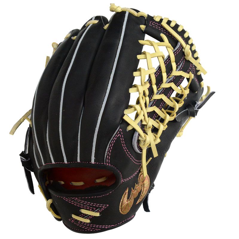 ジームス Zeems 軟式グラブ 三方親 外野手用 コウモリ型ロゴ 野球 軟式 グローブ グラブ 一般 25AW SV-531GGN-コウモリ