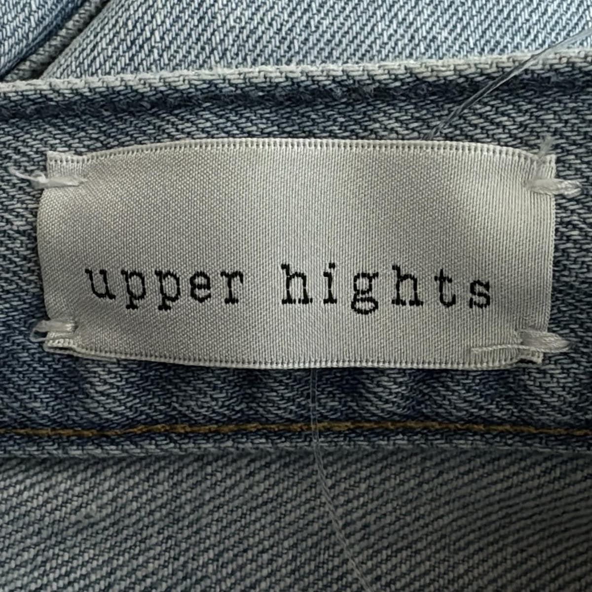 upper hights アッパーハイツ ジーンズ サイズ24 レディース - ライトブルー フルレングス ダメージ加工 DECORATOM_COM_BR