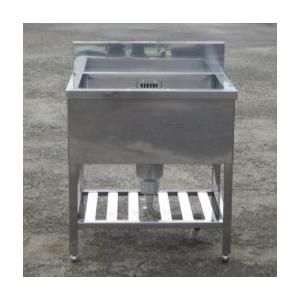 業務用 ステンレス 1槽 シンク W 750 D 600 H 800 150 mm 厨房 槽内寸W 65 47深30 cm