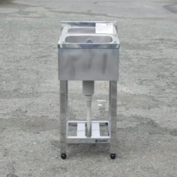 アズマ 業務用 ステンレス 1槽 シンク W400 D450 H800 90 ｍm 厨房 KP1-400 W40cm