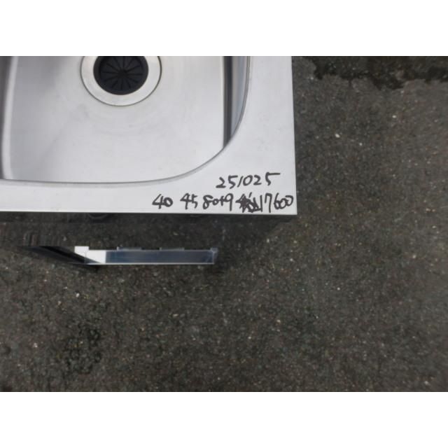 アズマ 業務用 ステンレス 1槽 シンク W 400 D 450 H 800 90 ｍm 厨房 KP 1 40 cm