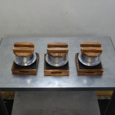 3個セット 釜めしコンロセット アルミ 民芸風 こんろ 焼杉 大 W162D162H82mm 釜めし 大 1.0合炊き内径115深75mm フッ素加工