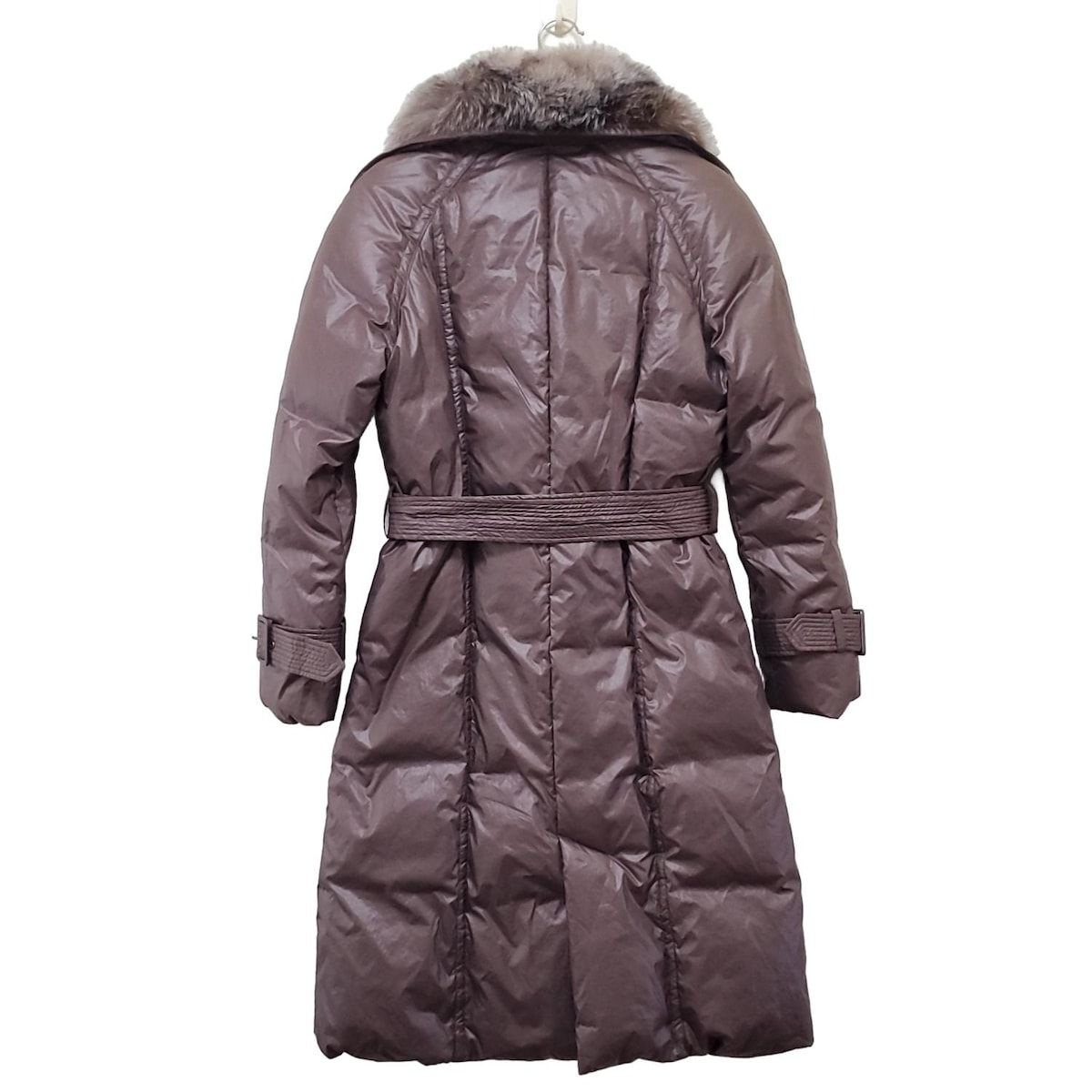 DAMAcollection ダーマ ダウンコート サイズM レディース - ダークブラウン 長袖 フォックス 冬 秋