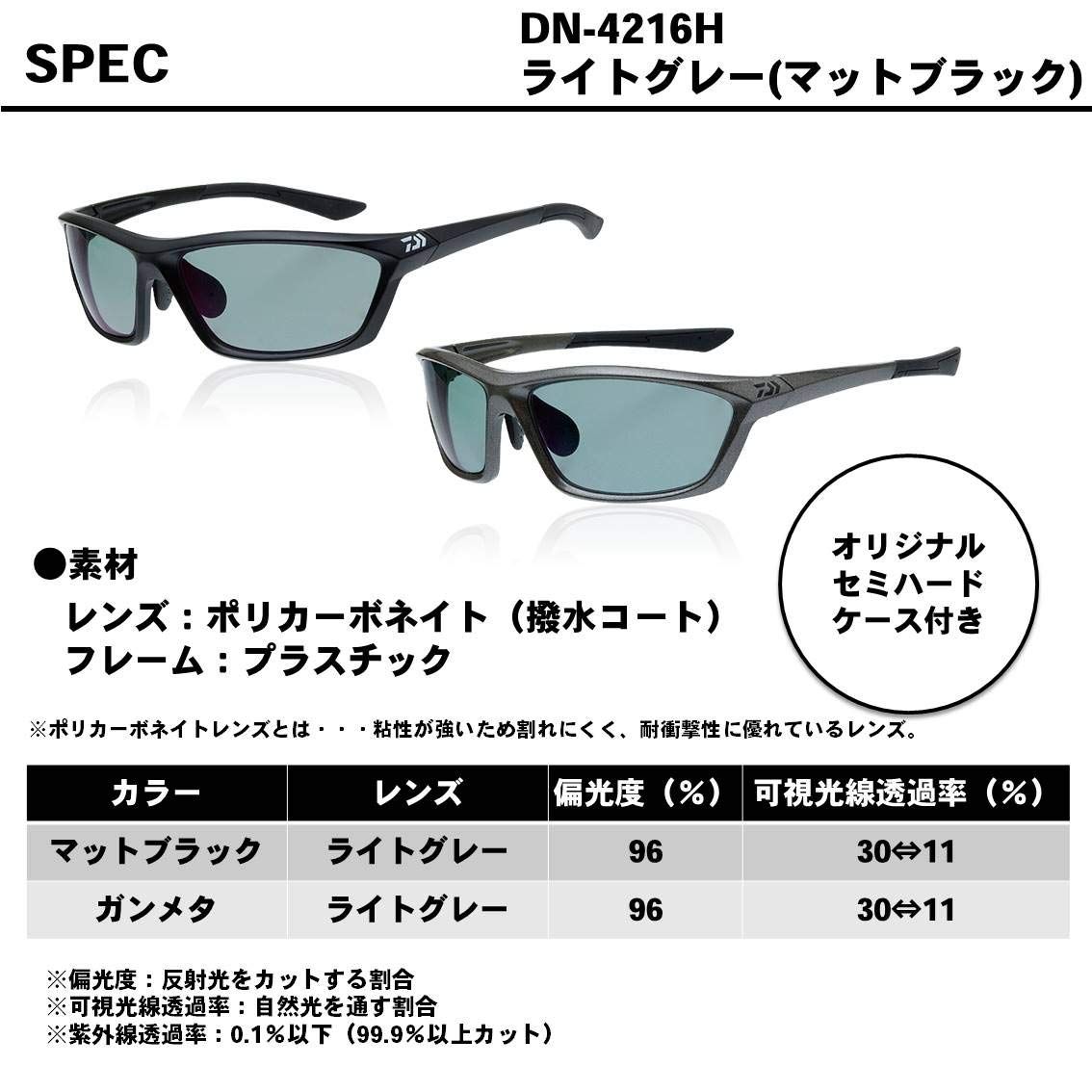 ポリカーボネイト変色調光偏光グラス