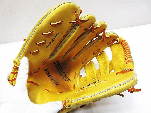 【安値通販】 左投げ用 DESCENTE デサント PRO MADE DKG-PR370 硬式 グローブ 外野手用 レザー 野球用品 E363Z 4023 【直営店最安値】