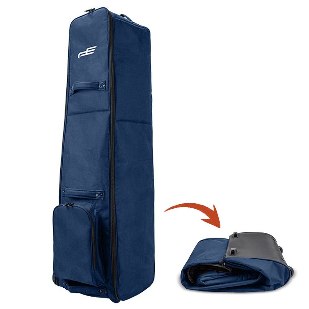 FMAFNLY ゴルフバッグカバー ゴルフ用トラベルカバー ホイール付き 折りたたみ式 ゴルフ航空バッグ ゴルフバッグ トラベルケース 耐摩耗性