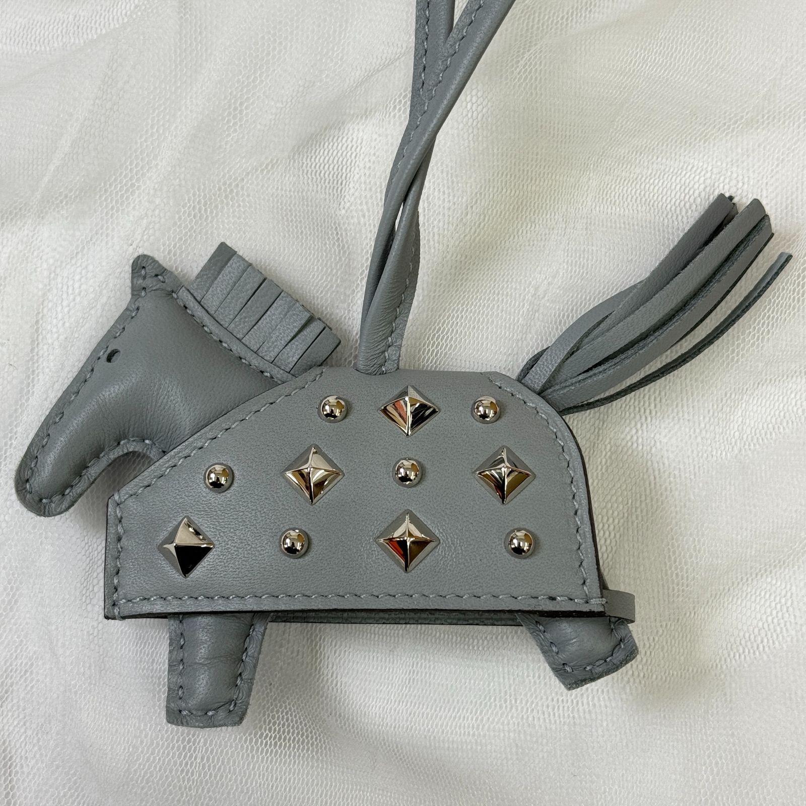 鑑定済み 最新 K刻印 エルメス ロデオ PM ロベオ ロック グリパンタン シルバー金具 アニューミロ スイフト 馬