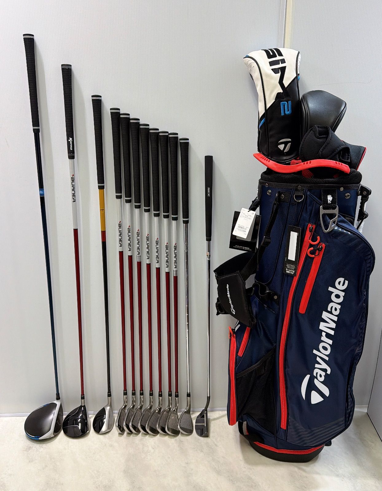 グリップ バック 豪華12本クラブセット SIM 2 MAX テーラーメイド メンズ右 フレックス S