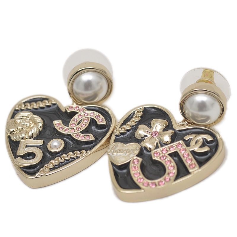 シャネル ココマーク No.5 ピアス メタル パール B24S