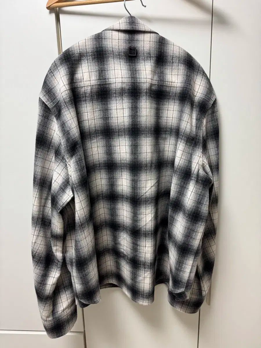 WOOYOUNGMI ウーヨンミ ブラック グラデーション CHECK コットン シャツ