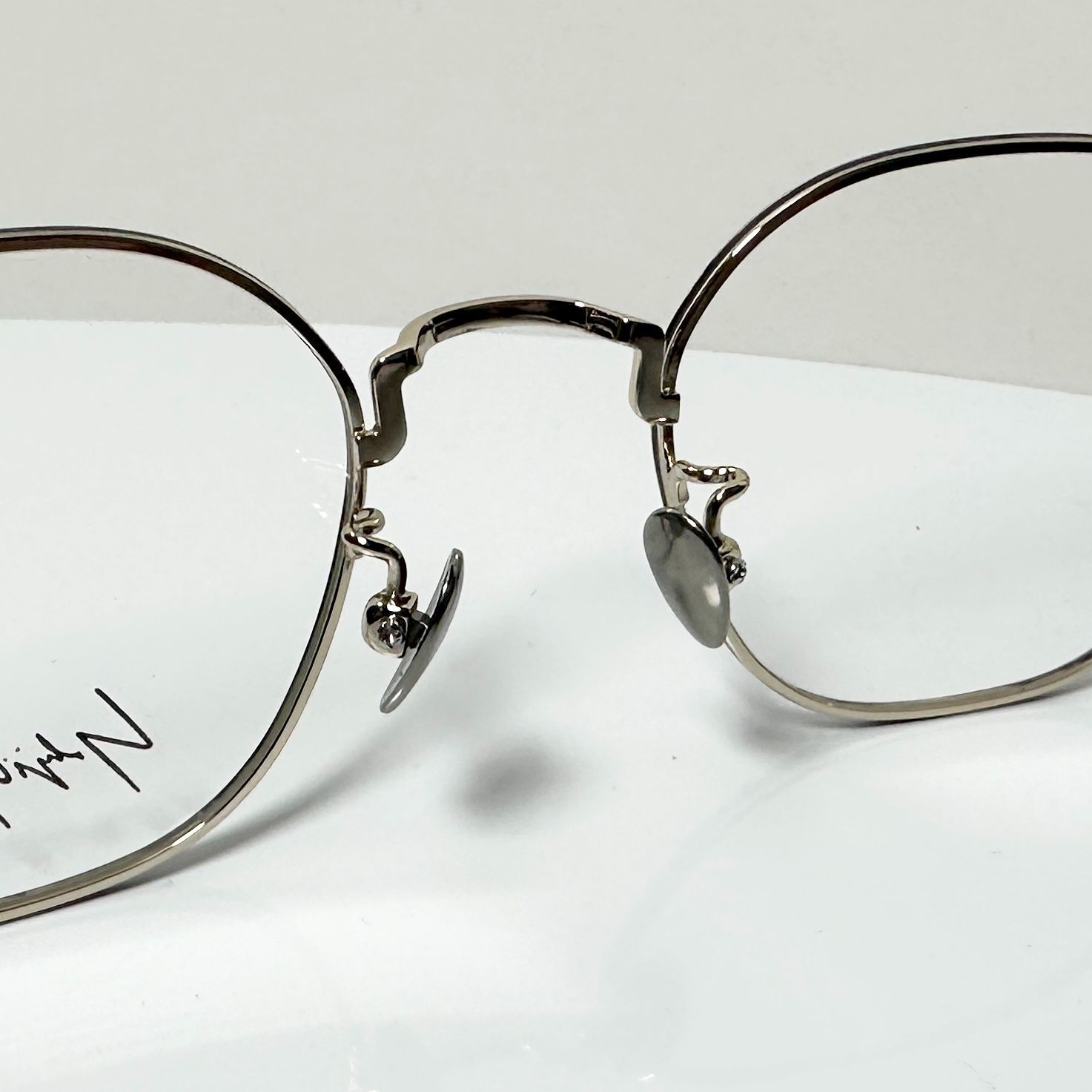 Yohji Yamamoto ヨウジヤマモト YY 19-0026 6 黒 金色 メガネ ケース付き Y 3