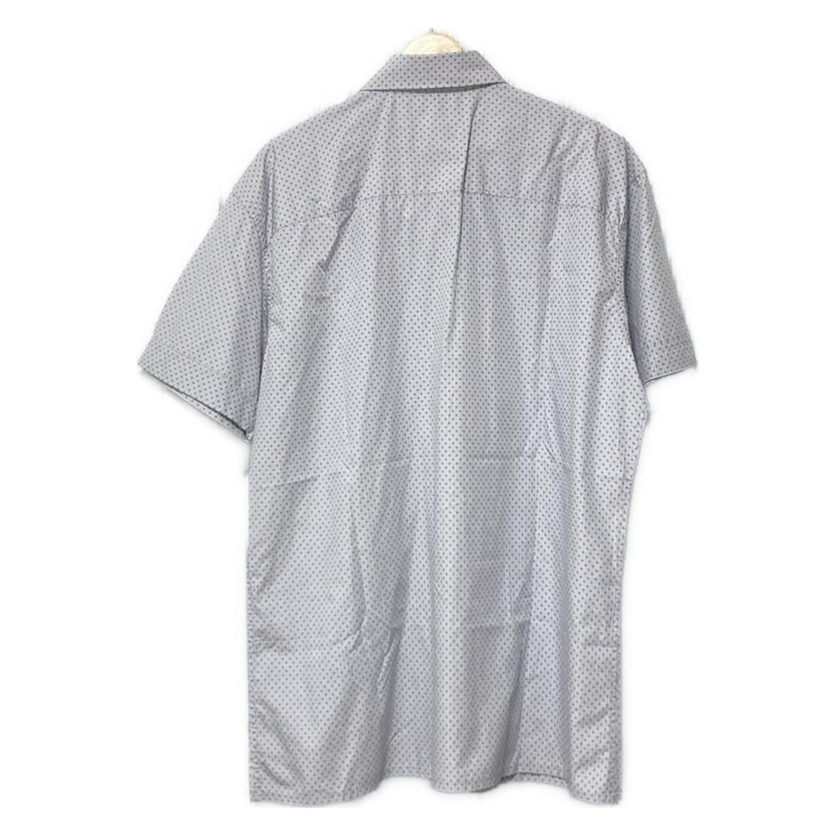 FERRAGAMO SalvatoreFerragamo サルバトーレフェラガモ 半袖シャツ サイズL メンズ - グレー×白×ネイビー チェック柄