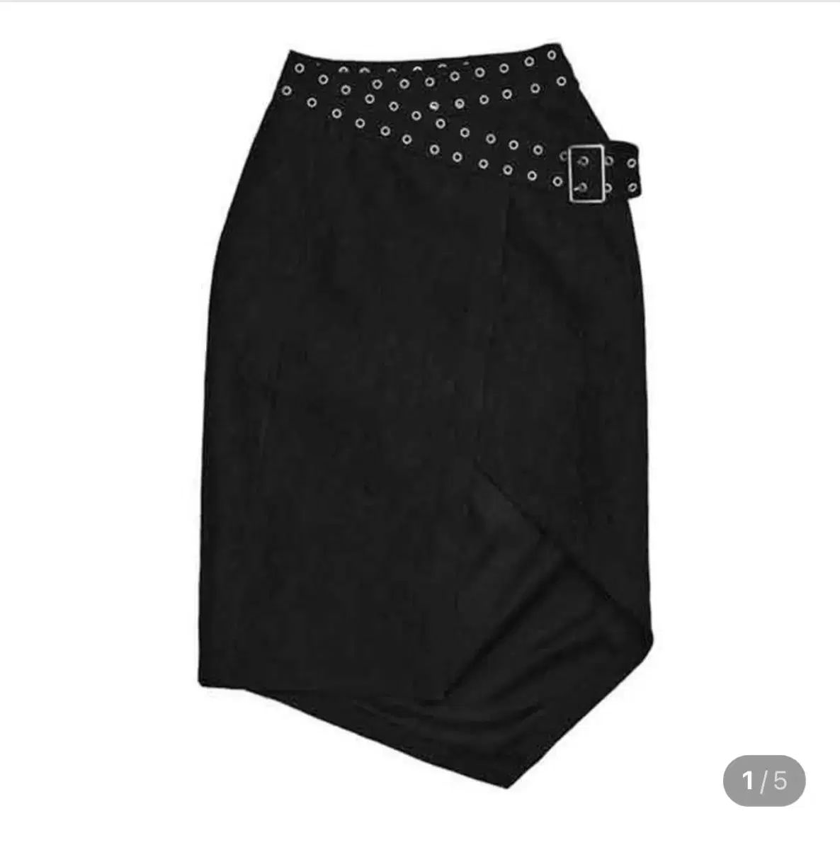 マークジャカード ラップタイ ミディスカート