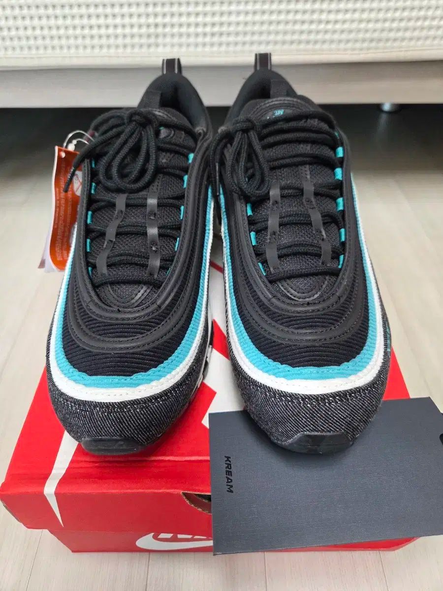 ナイキ エアマックス 97 SE ブラック ターコイズ 280