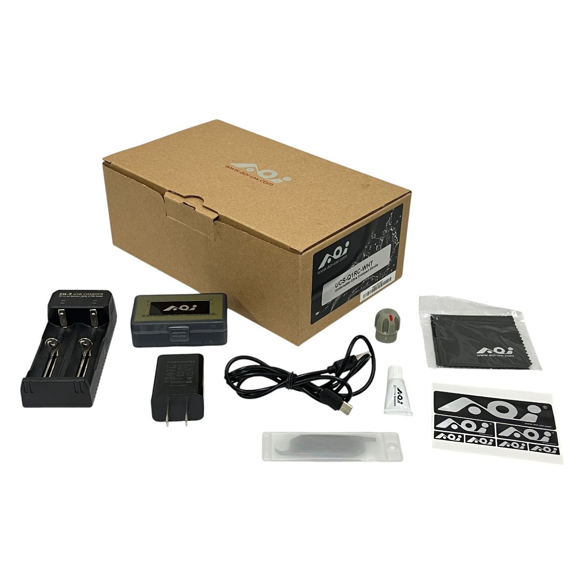 AOI 水中ライト UCS-Q 1 RC-WHT ストロボ ホワイト スキューバダイビング用品