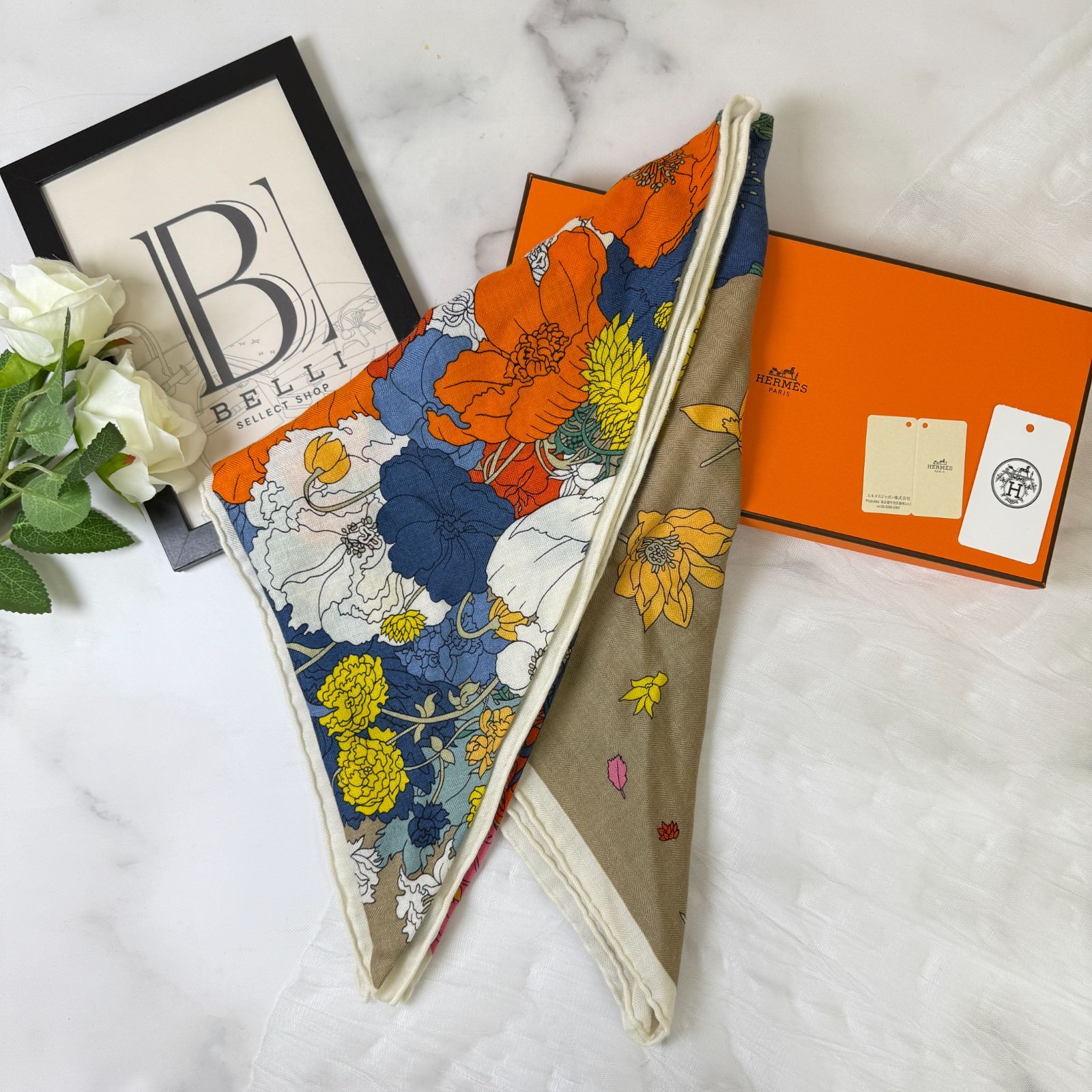 鑑定済み 】エルメス トライアングル ジェアン《 ローブ・レジェール