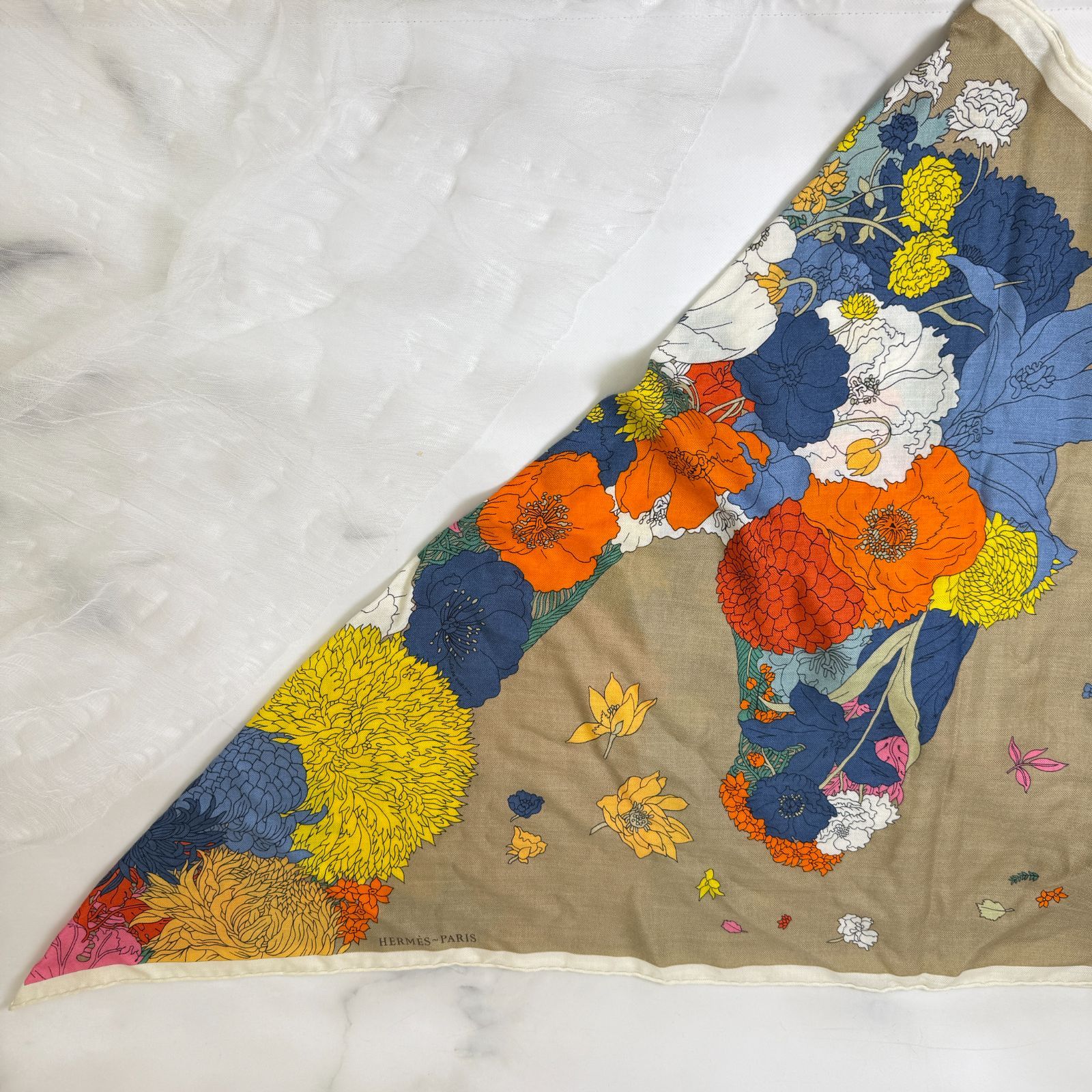 鑑定済み 】エルメス トライアングル ジェアン《 ローブ・レジェール