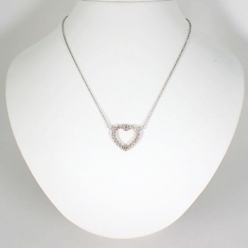ティファニー 925 750 ツイスト ハート ネックレス j81-5