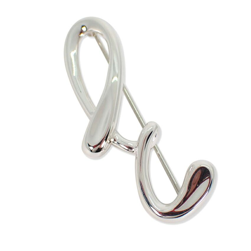 ティファニー 925 イニシャルZ ブローチ j81-8