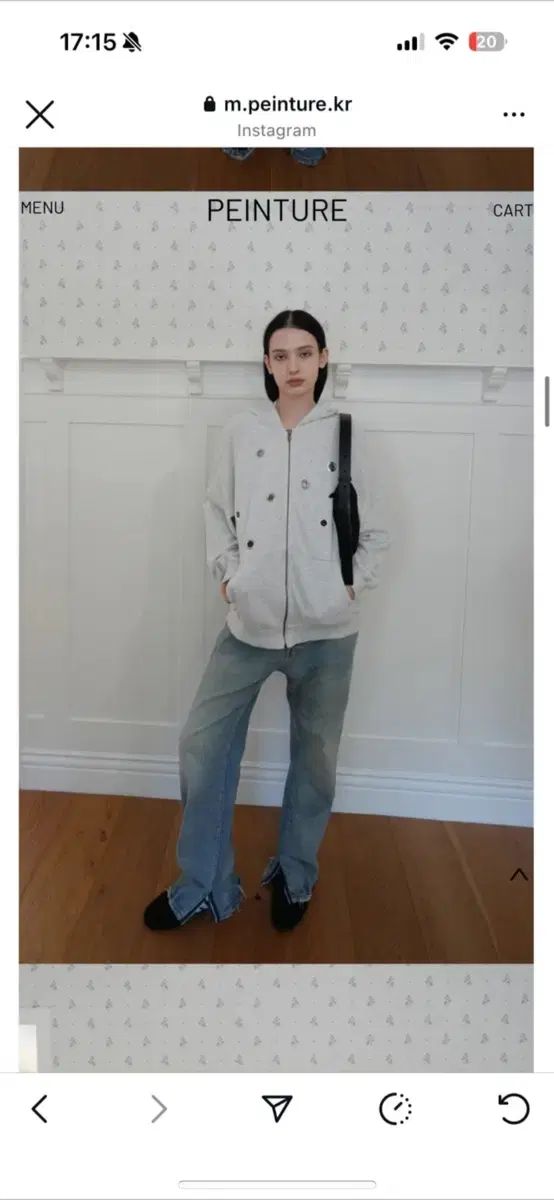 ペインチュアル スタッズ リング フードジップアップ