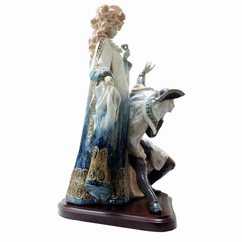 LLADRO リアドロ リヤドロ ベネチアン カーニバル 01001816 バレエ ダンス フィギュリン 陶磁器人形 西洋工芸 難有 折れ欠け有 陶器 人形 インテリア JA-16726