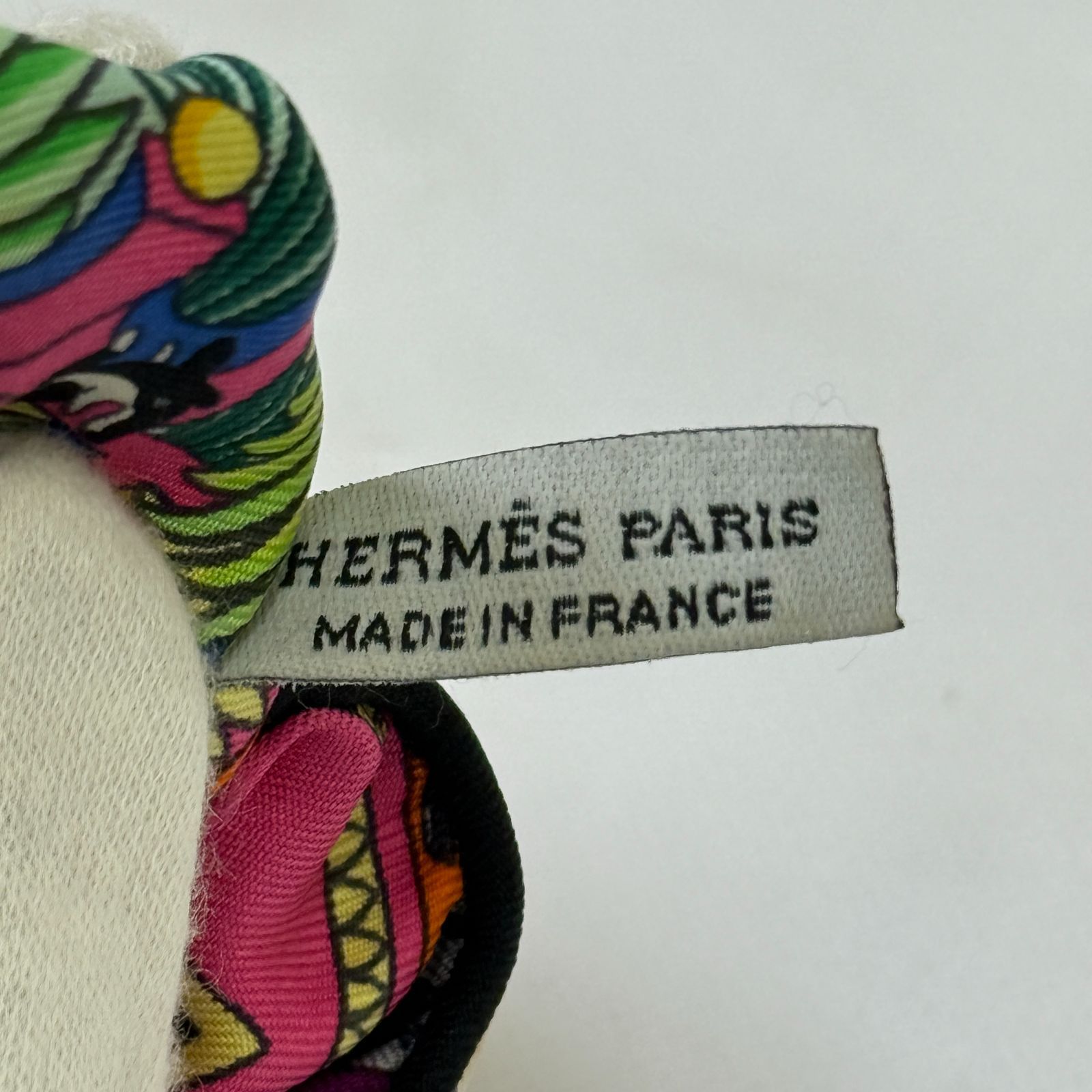 鑑定済み 】エルメス 《 クラウディア 》レッド ピンク グリーン