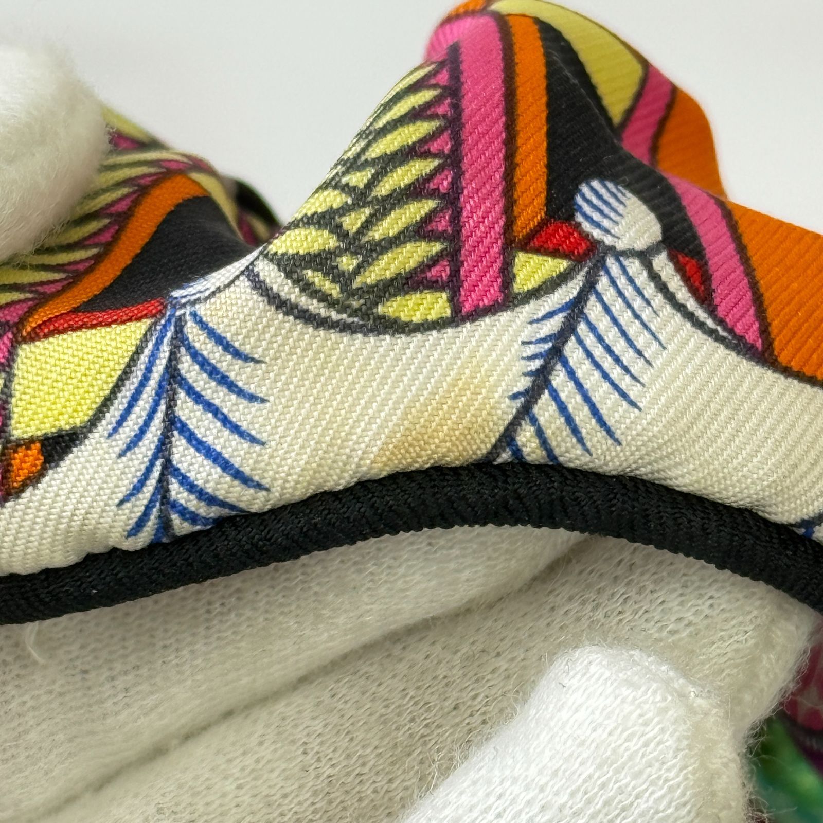 【新品未使用】HERMES シュシュ　クラウディア　アニマポリス HERMES エルメス ヘアアクセサリー シュシュ クラウディア アニマ