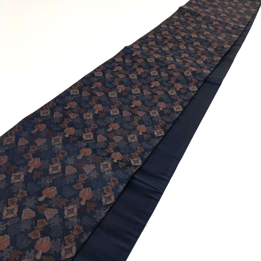 着物と帯 時流 N25881ts 京袋帯 撫松庵 ダイヤ クローバー 黒