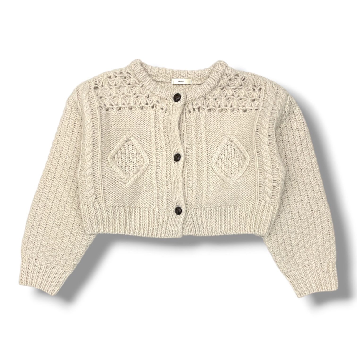 anuke アンヌーク Cable Knit Cardigan ケーブルニットカーディガン