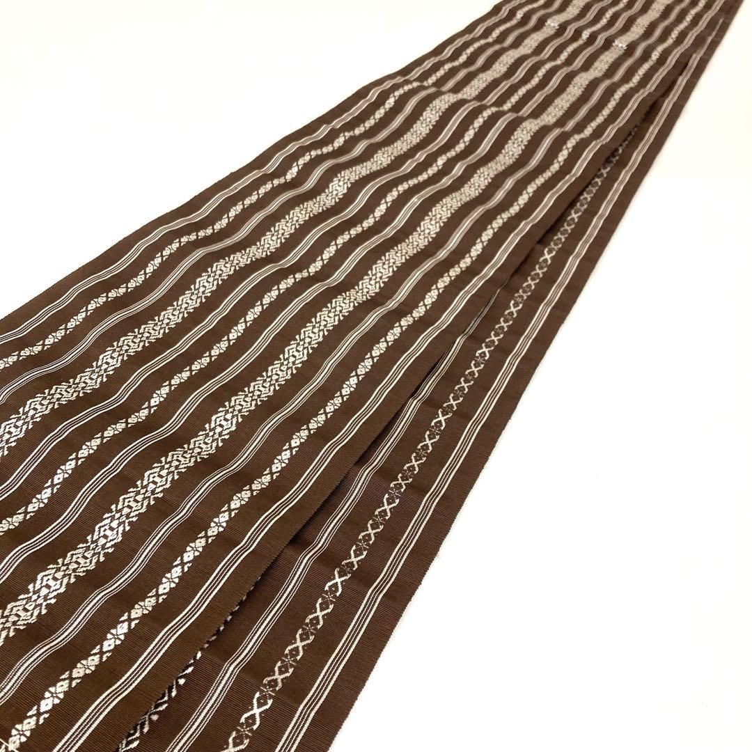 着物と帯 時流 N25878ts 正絹 八寸名古屋帯 本場筑前博多織