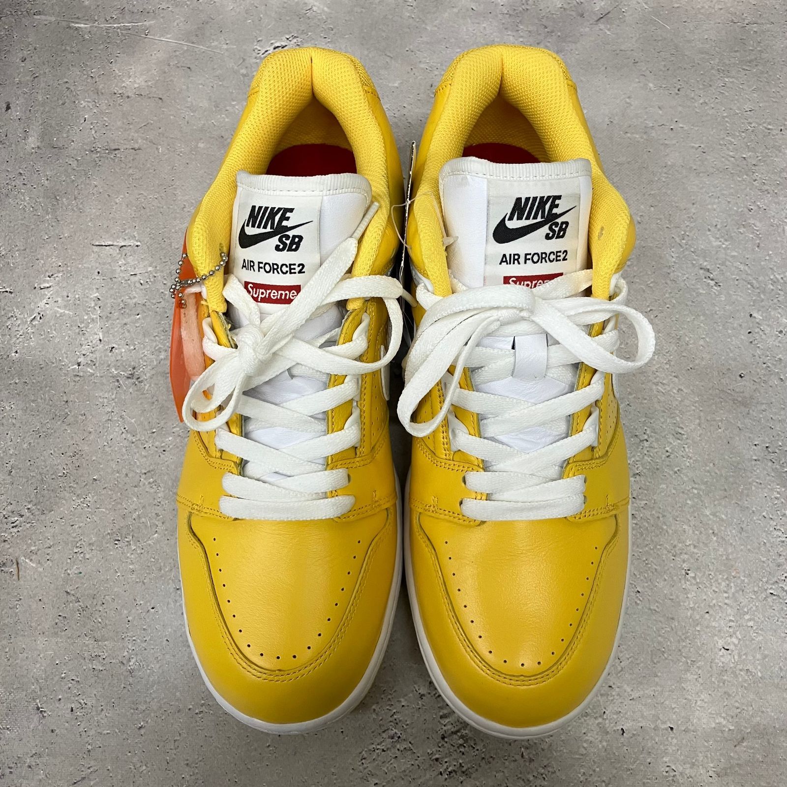 Supreme × Nike SB Air Force 2 Varsity Maize シュプリーム ナイキ エアフォース2 バーシティ メイズ f 216
