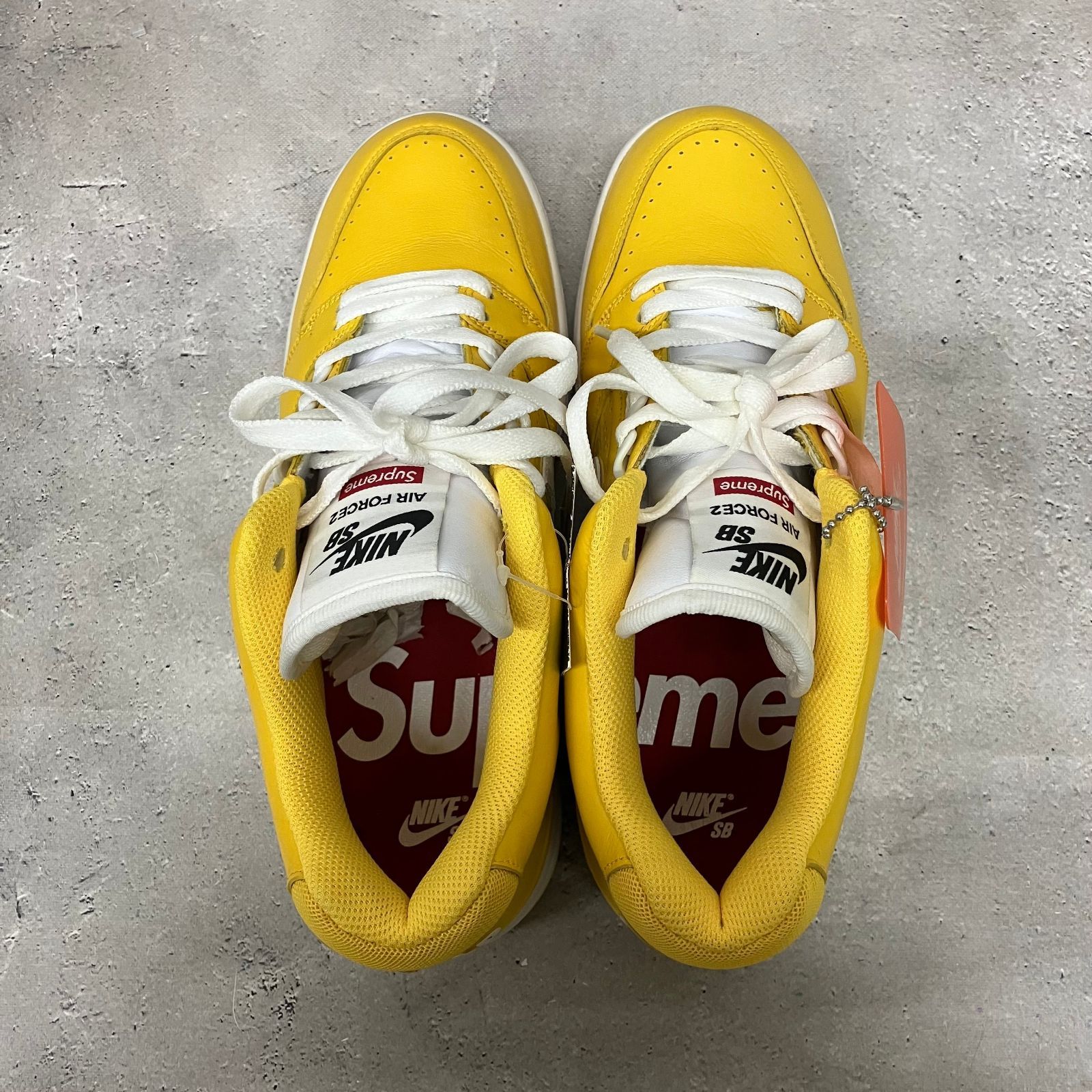 Supreme × Nike SB Air Force 2 Varsity Maize シュプリーム ナイキ エアフォース2 バーシティ メイズ f 216