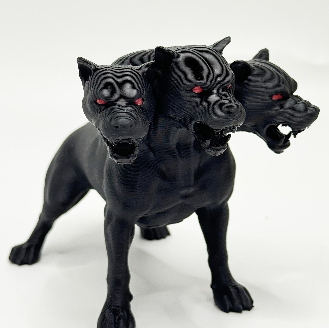 フィギュア ケルベロス 化け物 おもしろい 置物 11.5cm ブラック 黒