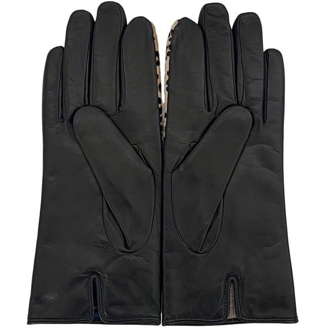 コールハーン グローブ ブラック レオパード K02536 手袋