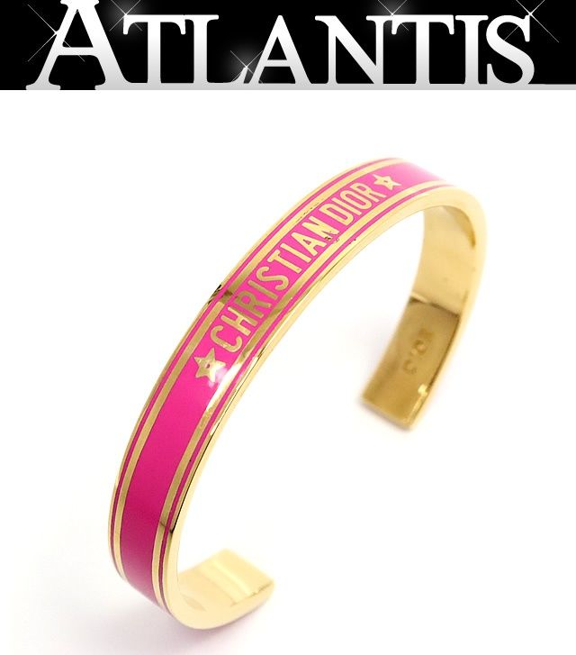 広尾店 ディオール Dior コードバングル ピンク 17558
