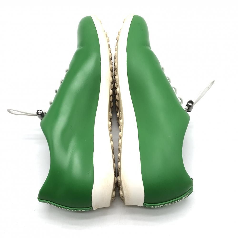 【送料無料】 ロトゥセ ゴルフシューズ グリーン×白 T2105 スパイクレス メンズ 24.5相当 ゴルフウェア LOTTUSSE GOLF 満足感のある