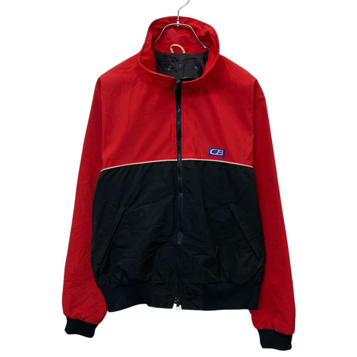 90s CB Sprots ナイロンジャケット L レッド ブラック シービー