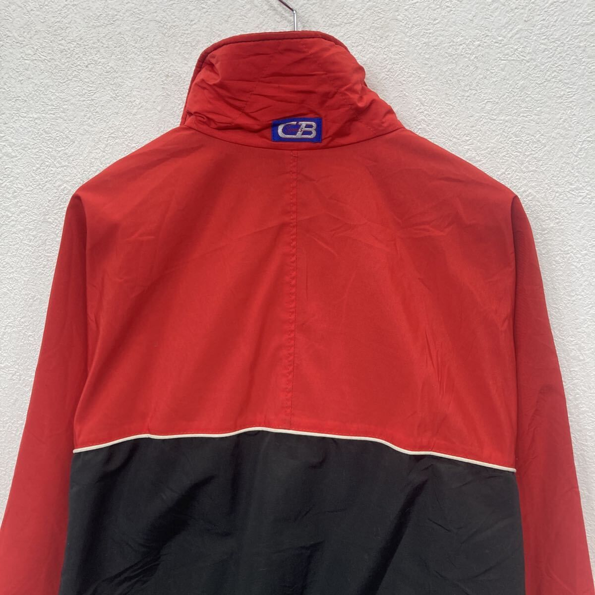 90s CB Sprots ナイロンジャケット L レッド ブラック シービー