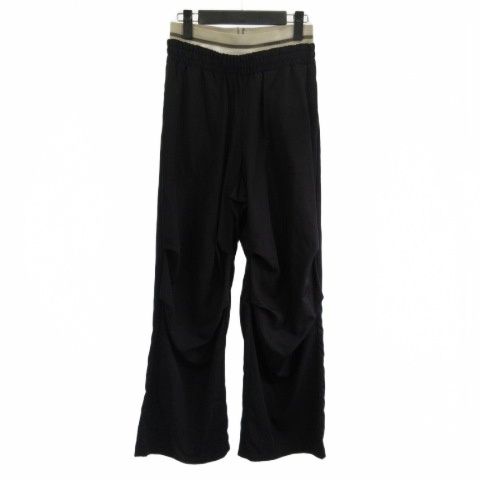 ダブル クロージング ダブスタ DOUBLE STANDARD CLOTHING 2506-170-243B ESSENTIAL パンツ 黒 ブラック 36