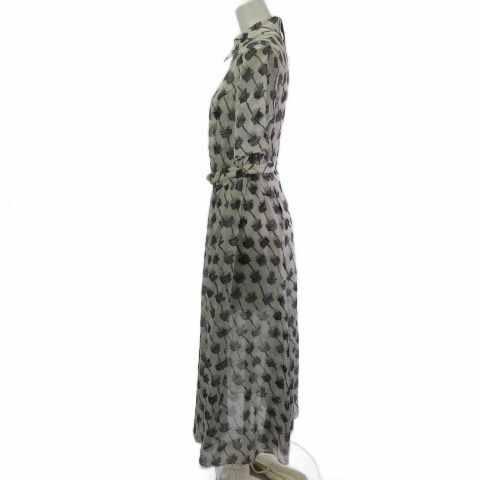 ダイアグラム Diagram 0325131394 25SS ドローイングプリントワンピース ワンピース ロング 半袖 キナリ 36