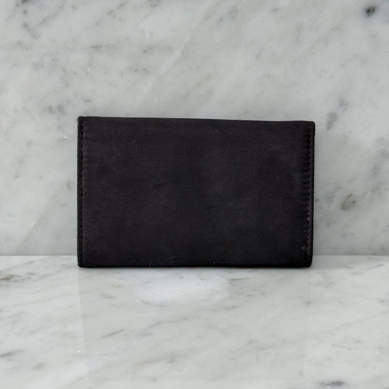 イタリア製 PRADA プラダ キーケース ナイロン ブラック トライアングル 本革 6連