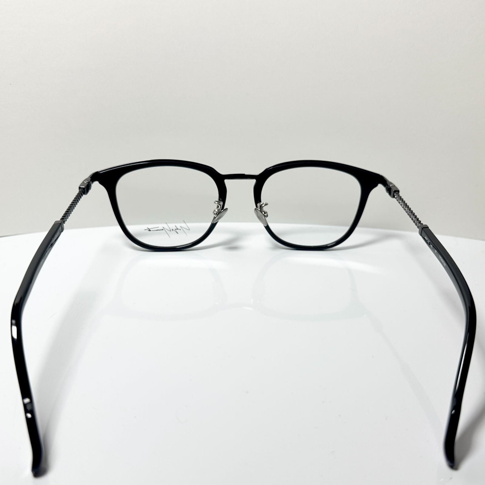 Yohji Yamamoto ヨウジヤマモト YY 19-0031 2 黒 メガネ ケース付き チタン素材 Y 3
