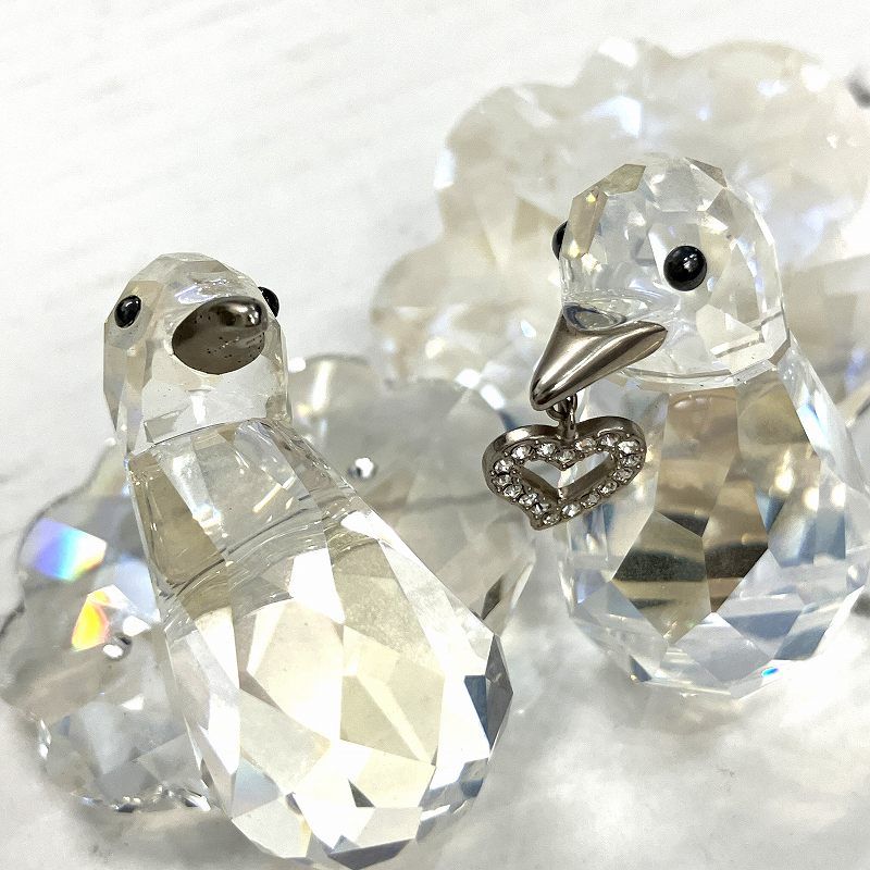 スワロフスキー SWAROVSKI 極美品 Love Turtledoves キジバト 鳥
